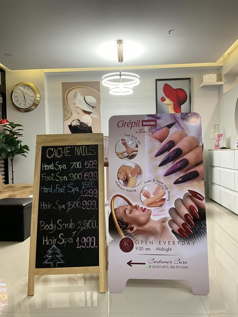 Caché nails studio & beauty ตัวแทนจำหน่ายผลิตภัณฑ์สปาเท้า footlogix