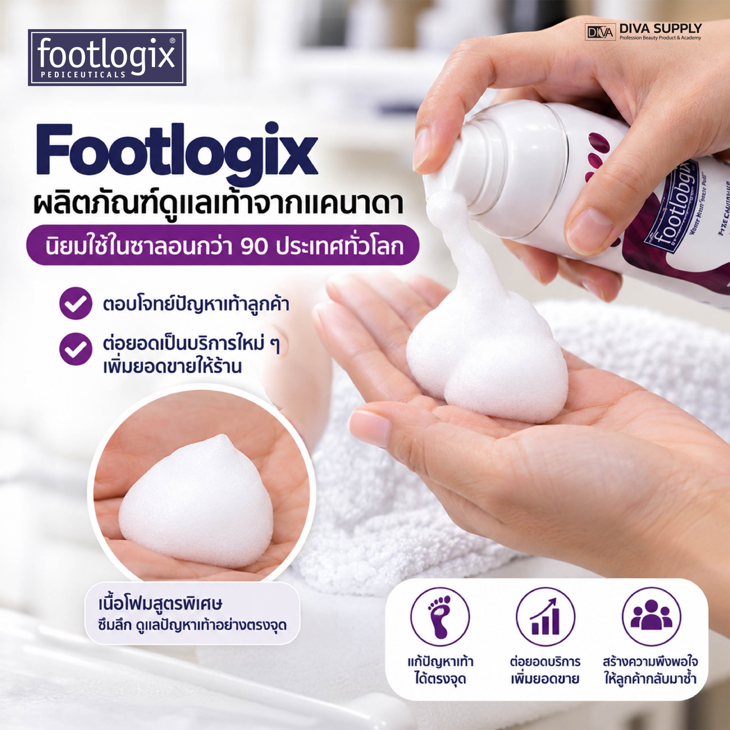 เวิร์กช็อป เรียนสปามือ สปาเท้า แก้เล็บขบ เพิ่มฐานลูกค้า เพิ่มกำไร Footlogix เรียนวันเดียวจบ ไม่ต้องมีพื้นฐาน เรียนแบบจับมือทำ พร้อมอุปกรณ์และ 𝐂𝐞𝐫𝐭𝐢𝐟𝐢𝐜𝐚𝐭𝐞 เรียนจบต่อยอดได้ทันที!